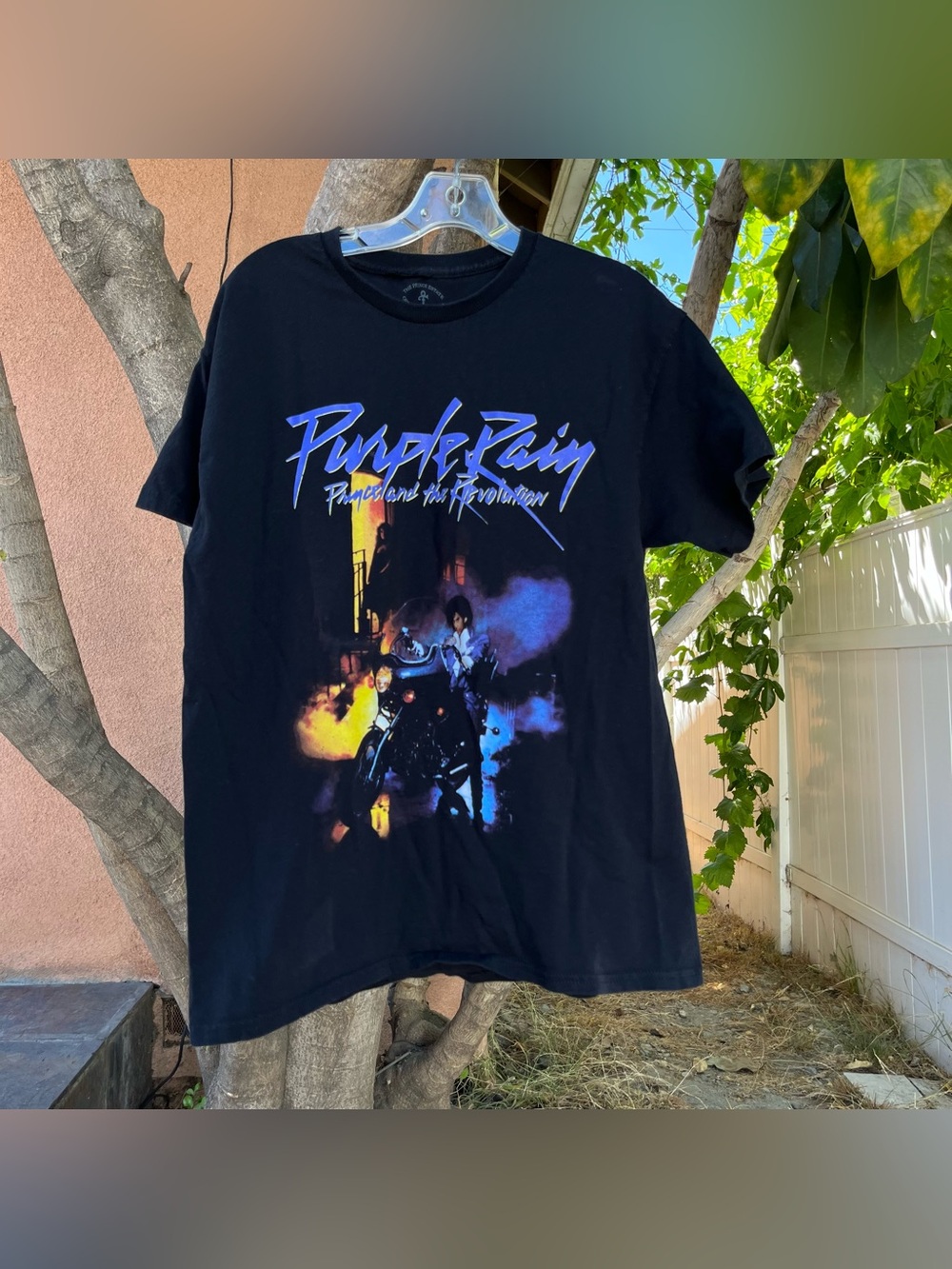 Prince and the Revolution Purple Rain Black Graphic Band T-Shirt.
